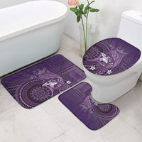 Samoa Tatau Marlin Bathroom Set With Siapo Motifs Violet