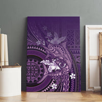 Samoa Tatau Marlin Canvas Wall Art With Siapo Motifs Violet