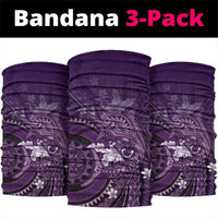 Samoa Tatau Marlin Neck Gaiter With Siapo Motifs Violet