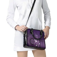 Samoa Tatau Marlin Shoulder Handbag With Siapo Motifs Violet
