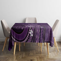 Samoa Tatau Marlin Tablecloth With Siapo Motifs Violet