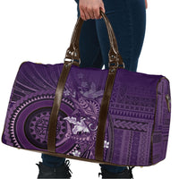 Samoa Tatau Marlin Travel Bag With Siapo Motifs Violet