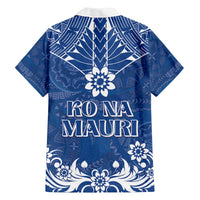 Wikin te Taetae ni Kiribati Family Matching Off Shoulder Short Dress and Hawaiian Shirt Pacific Tapa Pattern