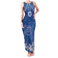 Wikin te Taetae ni Kiribati Family Matching Tank Maxi Dress and Hawaiian Shirt Pacific Tapa Pattern