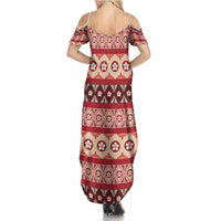 Tonga Language Week Family Matching Summer Maxi Dress and Hawaiian Shirt Lea Faka-Tonga Everyday - Polynesian Pride