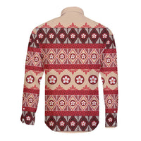 Tonga Language Week Long Sleeve Button Shirt Lea Faka-Tonga Everyday - Polynesian Pride