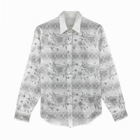 Samoa White Sunday Women Casual Shirt Samoan Tapa White Hibiscus LT05 - Polynesian Pride
