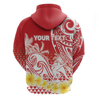 Personalised Tahiti Surfing Zip Hoodie Polynesian Style LT05 - Polynesian Pride