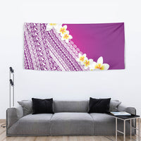 Tahiti Plumeria Tribal Pattern Tapestry Wave Style Purple LT05 - Polynesian Pride