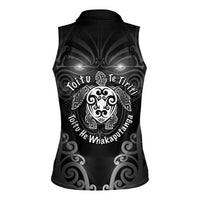 Aotearoa Toitu Te Tiriti Women Sleeveless Polo Shirt Ka Mua Ka Muri