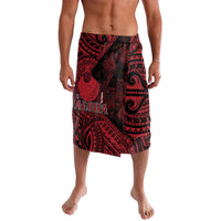 Hawaii King Kamehameha Lavalava With Hawaiian Ipu Motifs Red Version