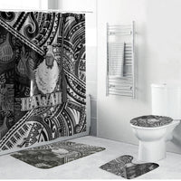 Hawaii King Kamehameha Bathroom Set With Hawaiian Ipu Motifs Black Version