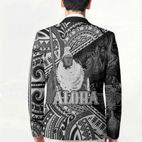 Hawaii King Kamehameha Blazer With Hawaiian Ipu Motifs Black Version