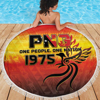 Papua New Guinea Independence Day Beach Blanket One People One Nation One PNG LT05 - Polynesian Pride