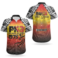 Papua New Guinea Independence Day Couples Matching Puletasi and Hawaiian Shirt One People One Nation One PNG LT05 - Polynesian Pride