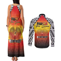Papua New Guinea Independence Day Couples Matching Tank Maxi Dress and Long Sleeve Button Shirt One People One Nation One PNG LT05 - Polynesian Pride