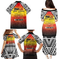 Papua New Guinea 50th Independence Day Family Matching Puletasi and Hawaiian Shirt One People One Nation One PNG LT05 - Polynesian Pride
