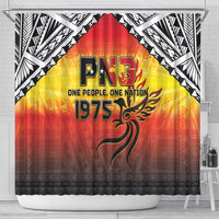 Papua New Guinea Independence Day Shower Curtain One People One Nation One PNG LT05 - Polynesian Pride
