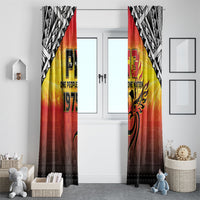 Papua New Guinea Independence Day Window Curtain One People One Nation One PNG LT05 - Polynesian Pride