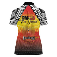 Papua New Guinea Independence Day Women Polo Shirt One People One Nation One PNG LT05 - Polynesian Pride