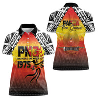 Papua New Guinea Independence Day Women Polo Shirt One People One Nation One PNG LT05 - Polynesian Pride