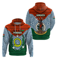 Vanuatu Penama Province Hoodie Vanuatuan Coat Of Arms Polynesian Pattern LT05 - Polynesian Pride