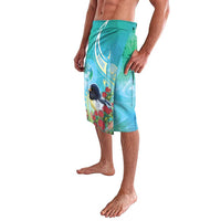 New Zealand Tomtit Lavalava Maori Koru With Pohutukawa Galaxy Style - Polynesian Pride