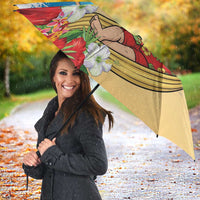 Guam Christmas Umbrella Felis Pasgua Chilling Santa - Polynesian Pride