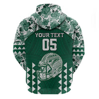 Custom Hawaii Football Hoodie Rainbow Warriors Tropical Vibes - Polynesian Pride
