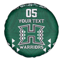 Custom Hawaii Football Spare Tire Cover Rainbow Warriors Tropical Vibes LT05 - Polynesian Pride