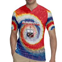 Samoa Rugby Jersey Tie Dye Unique Style