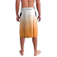 New Zealand Lavalava Poutama Mix Orange Taniko Inspired Art LT05