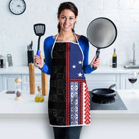 Samoa Flag Apron Ula Fala With Samoan Siapo - Polynesian Pride