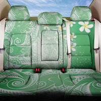 Polynesian Jellyfish Back Car Seat Cover With Plumeria Green