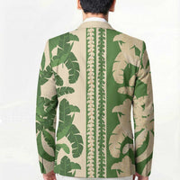 Hawaii Pua Kenikeni Lei Blazer With Lau Maia Green