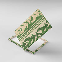 Hawaii Pua Kenikeni Lei Canvas Wall Art With Lau Maia Green