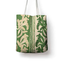 Hawaii Pua Kenikeni Lei Tote Bag With Lau Maia Green