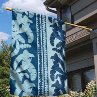 Hawaii Pua Kenikeni Lei Garden Flag With Lau Maia Royal Blue