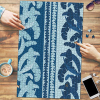 Hawaii Pua Kenikeni Lei Puzzle With Lau Maia Royal Blue