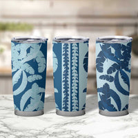Hawaii Pua Kenikeni Lei Tumbler Cup With Lau Maia Royal Blue