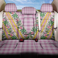 Hawaii Pikake Lokelani Plumeria Lei Back Car Seat Cover Pink Palaka Motifs