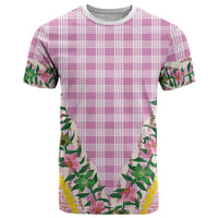 Hawaii Pikake Lokelani Plumeria Lei T Shirt Pink Palaka Motifs