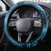 New Zealand Matariki Piwakawaka Steering Wheel Cover Maori Koru With Pohutukawa Flowers LT05 - Polynesian Pride