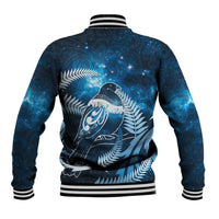 New Zealand Matariki Baseball Jacket Pigeon Kereru Maori Fern Art