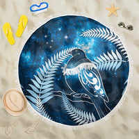 New Zealand Matariki Beach Blanket Pigeon Kereru Maori Fern Art
