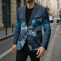 New Zealand Matariki Blazer Pigeon Kereru Maori Fern Art