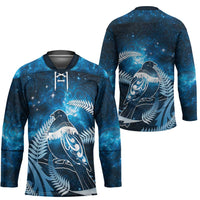 New Zealand Matariki Hockey Jersey Pigeon Kereru Maori Fern Art LT05 - Polynesian Pride