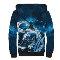 New Zealand Matariki Sherpa Hoodie Pigeon Kereru Maori Fern Art LT05 - Polynesian Pride