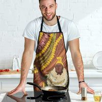 Hawaii King Kamehameha Apron Hawaiian Kakau Pattern With Leis