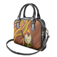 Hawaii King Kamehameha Shoulder Handbag Hawaiian Kakau Pattern With Leis